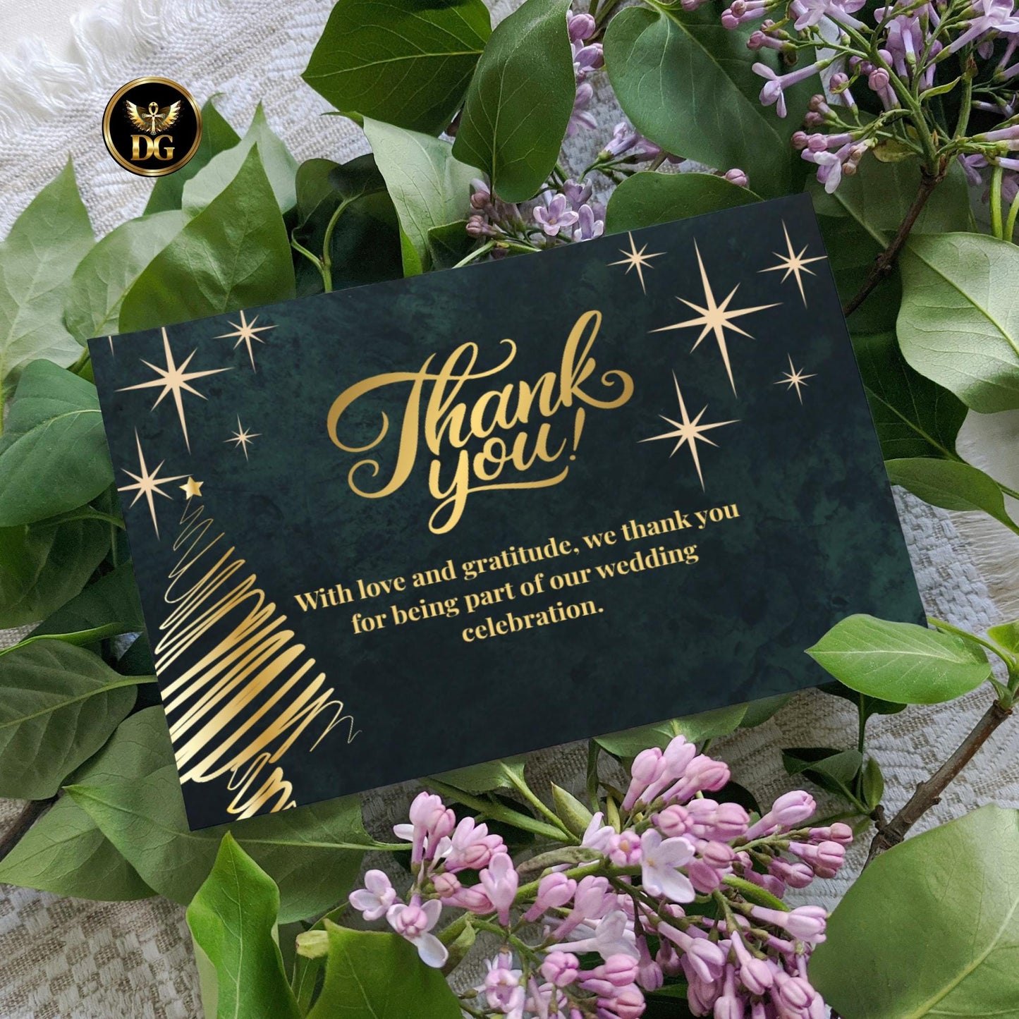 Emerald Green & Gold Christmas Wedding Invitation Suite, Editable Canva Template, Luxury Holiday Wedding, Winter Invite, Printable Download