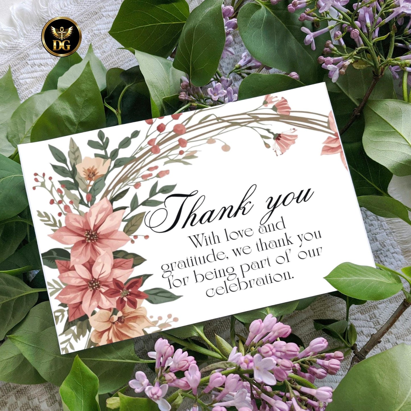 Elegant Christmas Florals Bridal Shower BUNDLE | Floral Wreath Invitation, Details, Menu, RSVP, Thank You Cards + Digital | Canva Template