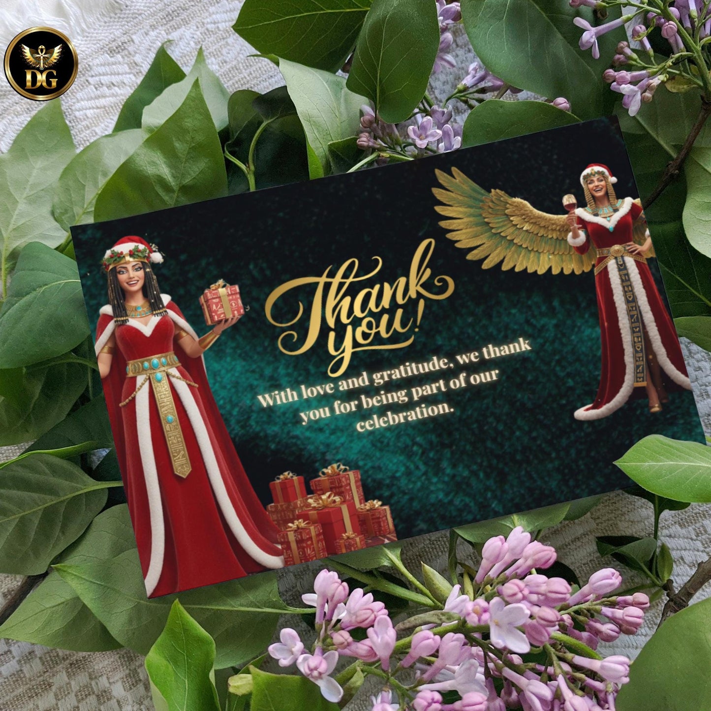 Royal Egyptian Christmas Dinner Party 6-Card Bundle