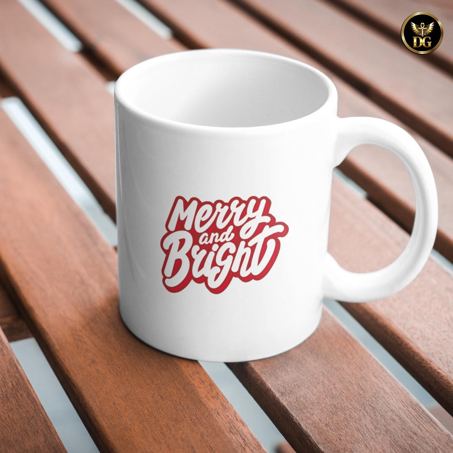 Editable Merry & Bright Christmas Bow Template • Add Any Name • Canva Link • Coquette Red Ribbon Mug  Shirt Design