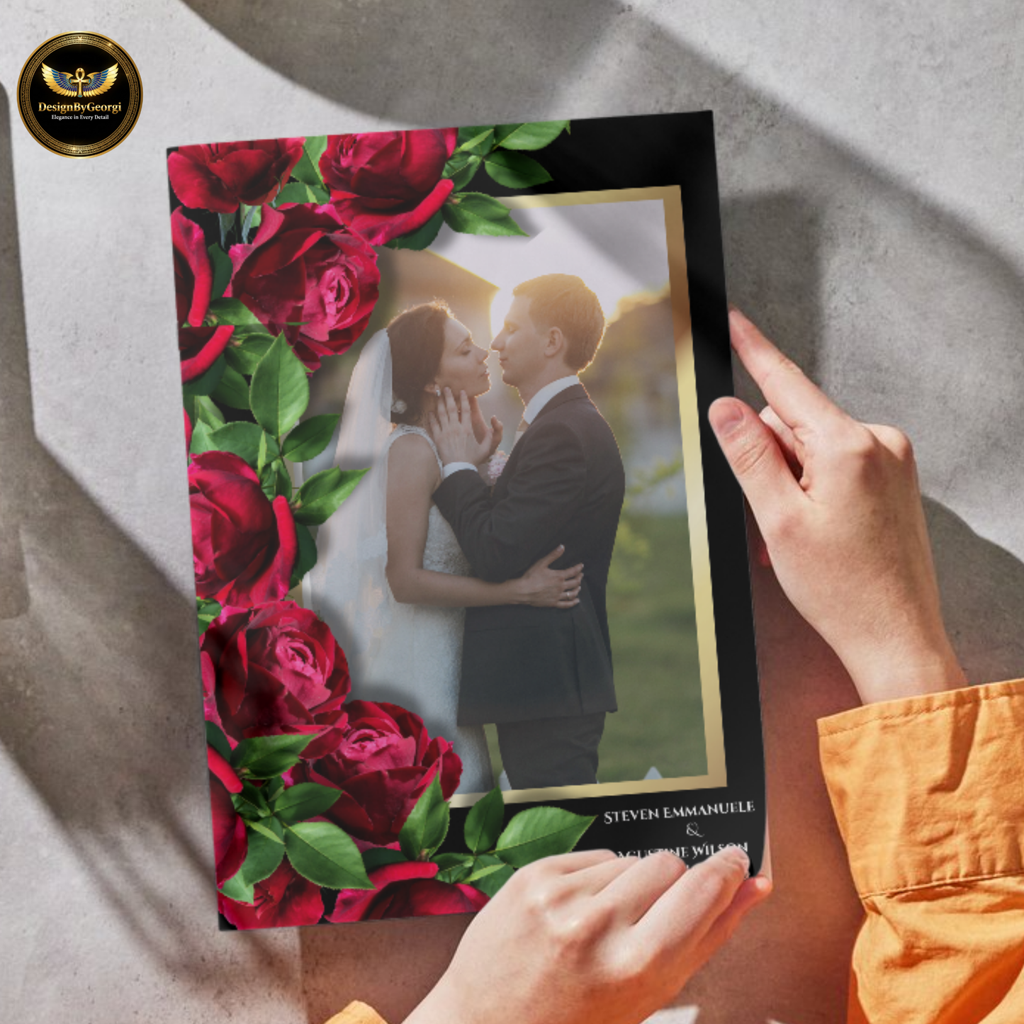 Elegant Rose Wedding Invitation Suite  Editable Canva Template | Save the Date, RSVP & More (Digital Download) Printable Invitation Template