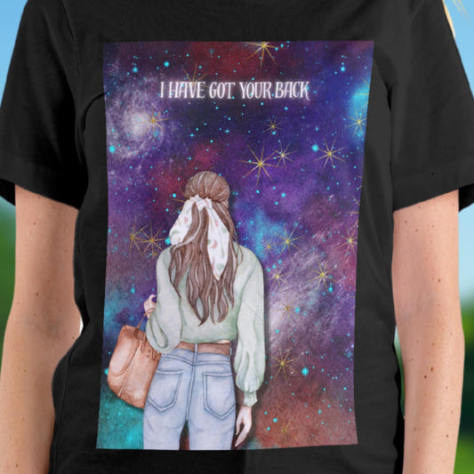 Editable Watercolor Fashion T-Shirt Design | Custom Positive Energy Art | Spiritual Support Printable PNG & PDF Digital Download