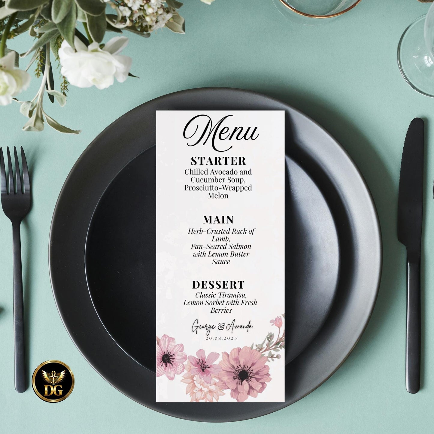 Pink Floral Boho Wedding Invitation Bundle, Cream Gold Editable Canva Template with RSVP, Menu, Save Date, 7 Cards Instant Download