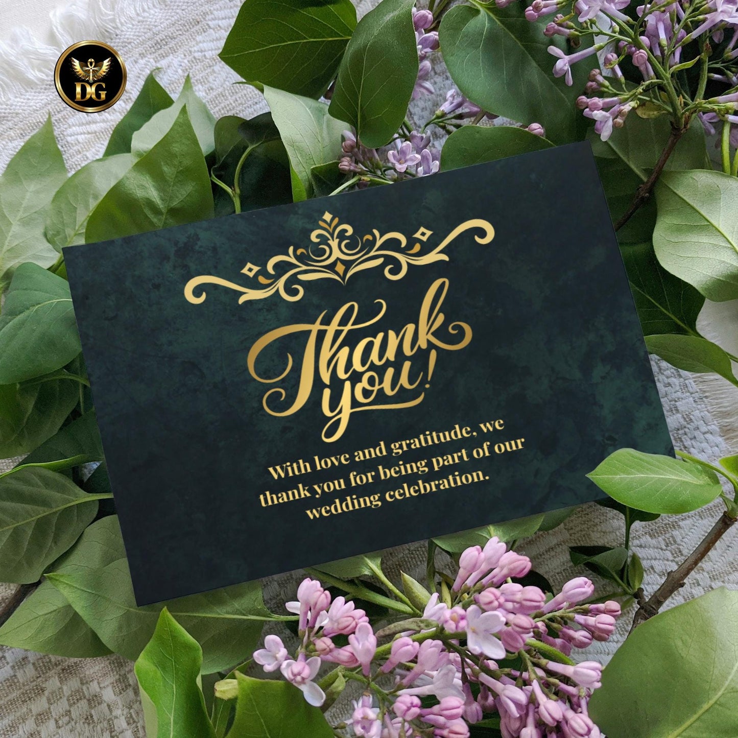 Royal Green and Gold Wedding Invitation Suite, Elegant Crown Invite, Emerald Luxury Template, Editable Canva, Printable Download