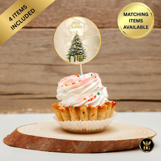 Bridal Shower Christmas Bundle ‘Tis The Season To Be Married Gold Tags Cupcake Toppers Bottle Labels Food Signs Elegant Winter Wedding Decor