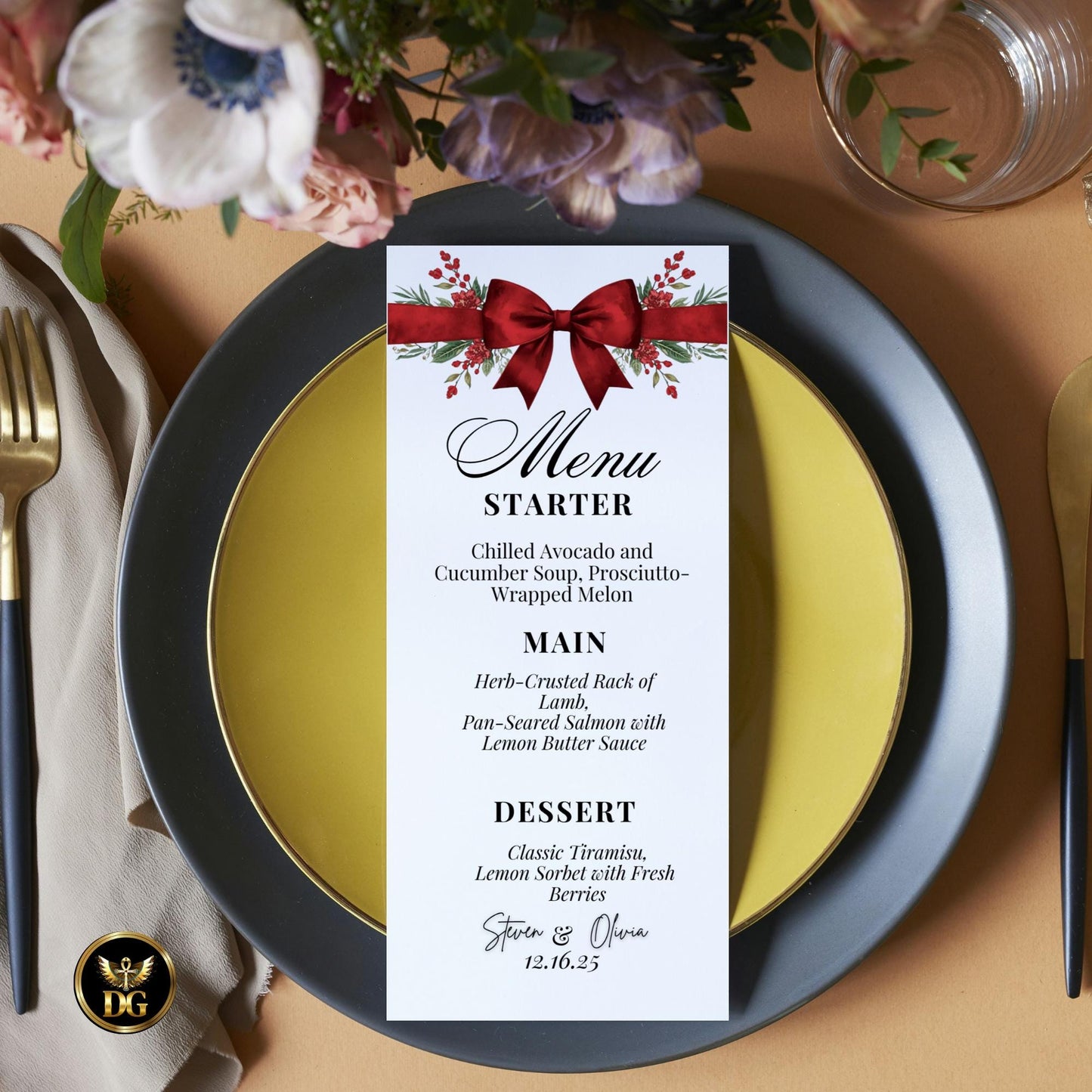 Elegant White Baby Shower Invitation Bundle, 8 Editable Templates with Red Bow Neutral Printable Set Invitation Details RSVP Menu ThankYou