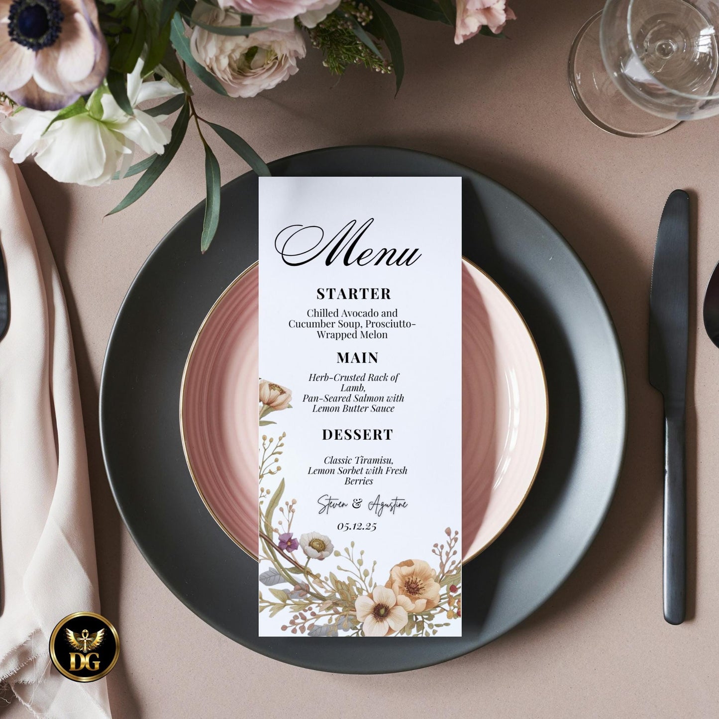 Modern Classic Bridal Shower BUNDLE | Minimalist Invitation, Menu, Details, RSVP, Thank You Cards + Digital File | Editable Template