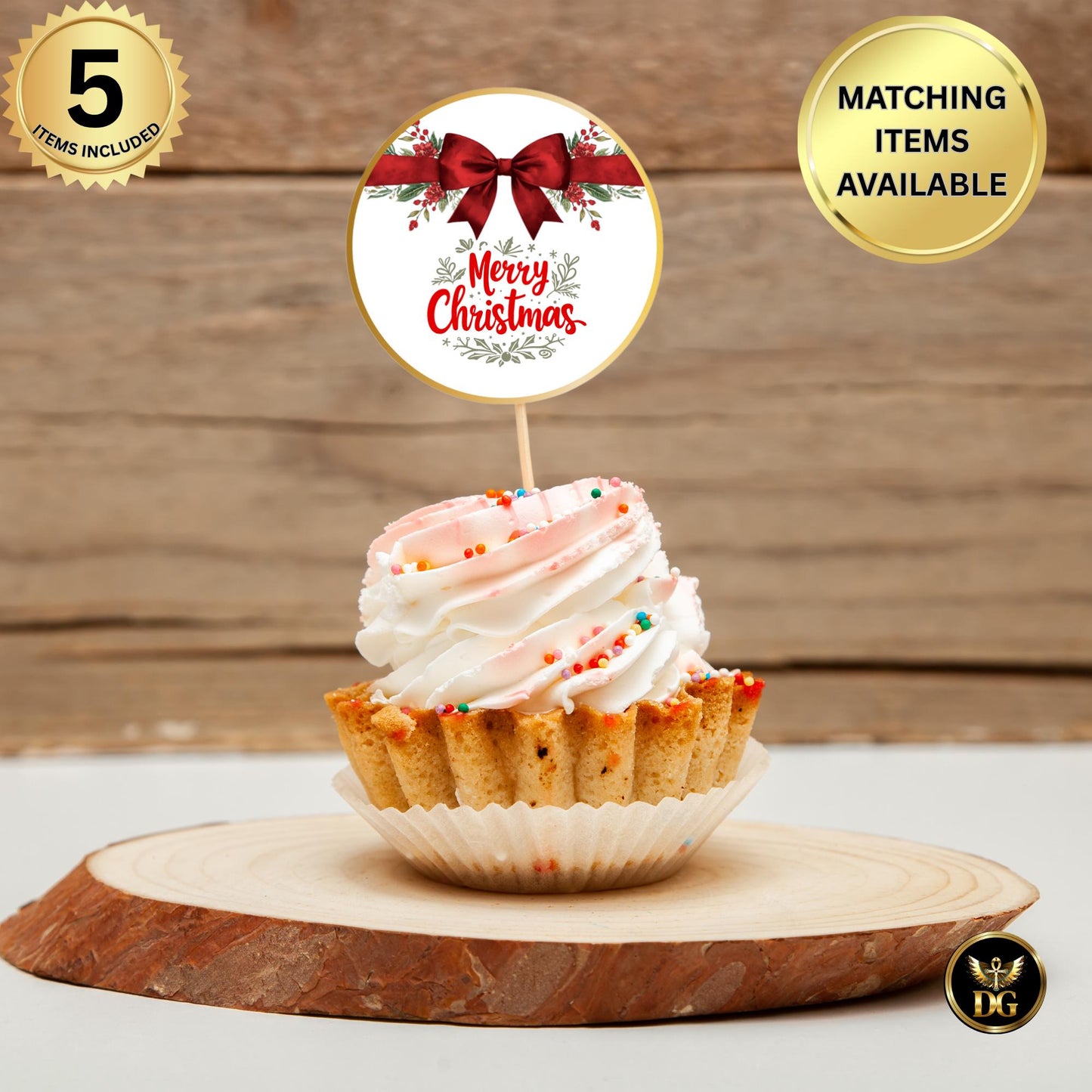 Elegant White Baby Shower Small Bundle, Red Velvet Bow Christmas Theme Tags, Cupcake Toppers, Bottle & Wine Labels, Table Signs, Food Labels