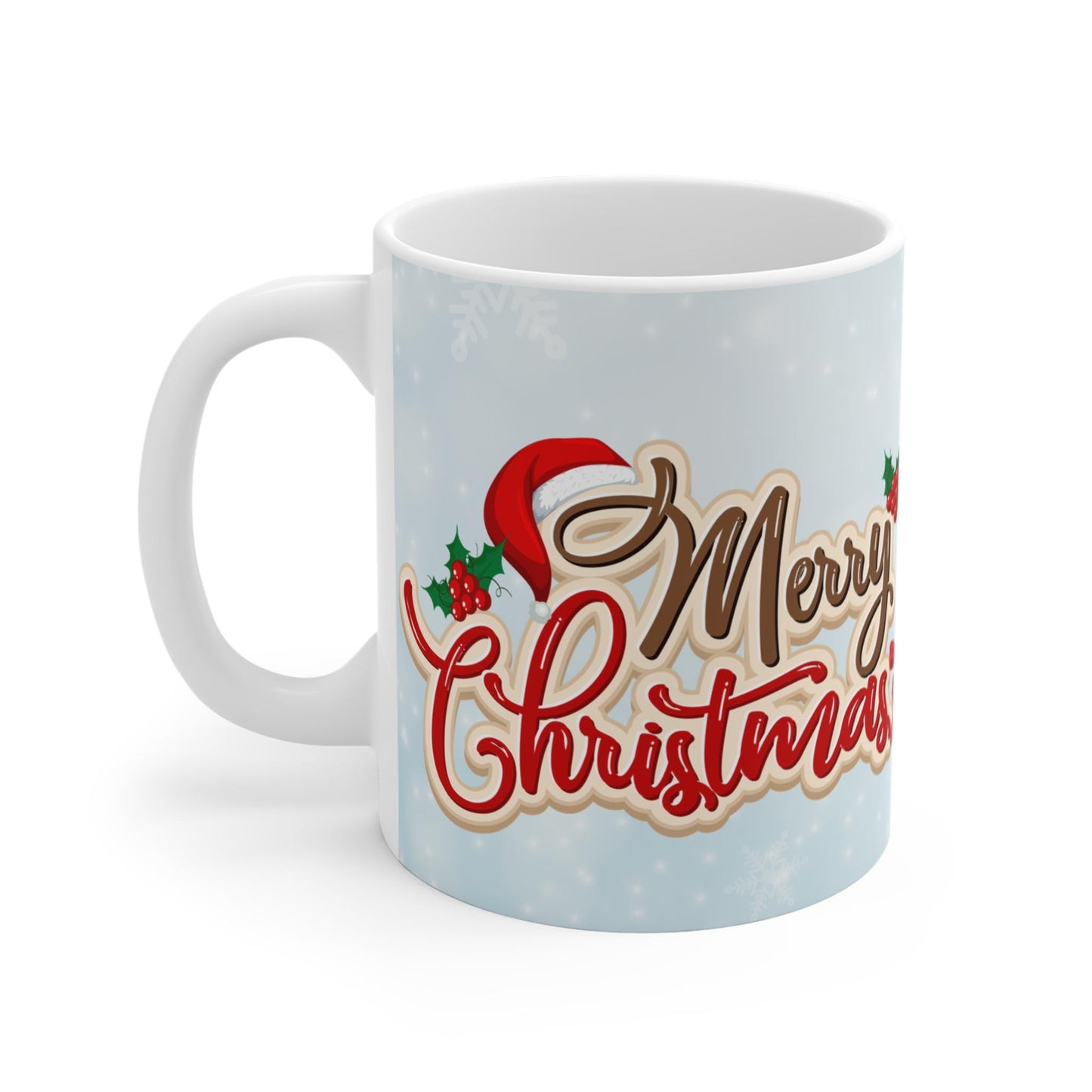Merry Christmas Reindeer Mug | Holiday Ceramic Coffee Cup