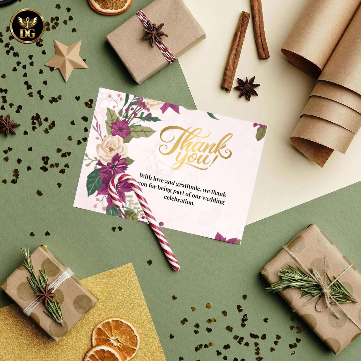 Purple Poinsettia Christmas Wreath Wedding Invitation Bundle | Pastel Pink Winter Wedding Stationery | Holiday Floral Design