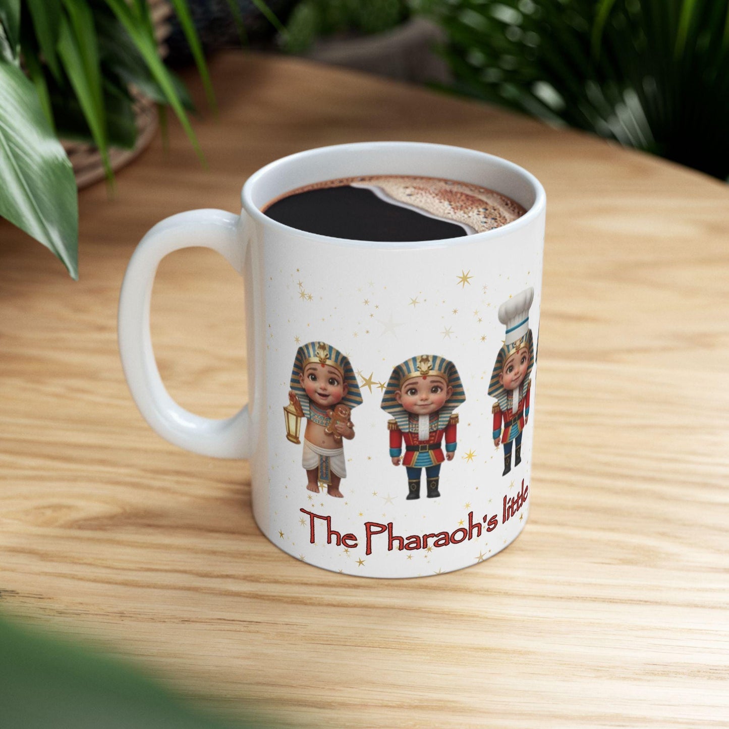 Pharaoh's Little Army of Nutcrackers Elf Row mug | Christmas nutcracker characters, holiday cocoa mug
