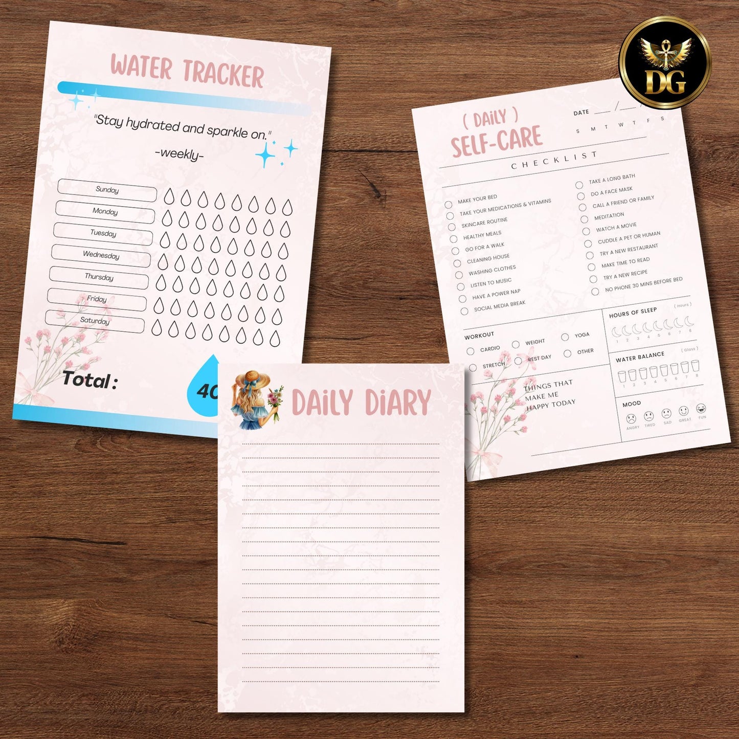 Undated Digital Planner | Minimal Lifestyle Planner | 30 Pages Printable Planner | Canva Editable PDF | Daily Weekly Monthly Planner