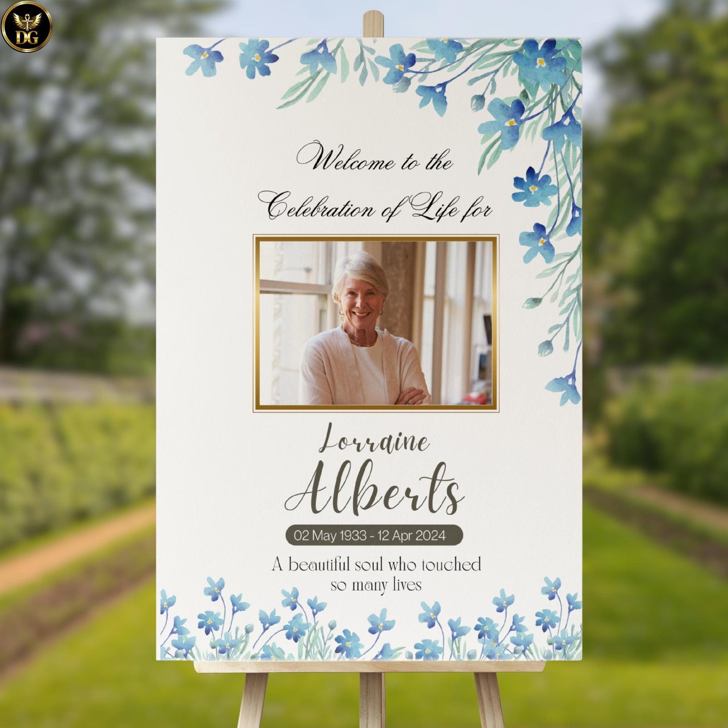 12-Piece Editable Funeral Bundle Canva, Celebration of Life Templates, In Loving Memory Program, Welcome Sign, Digital Invite, Prayer Card