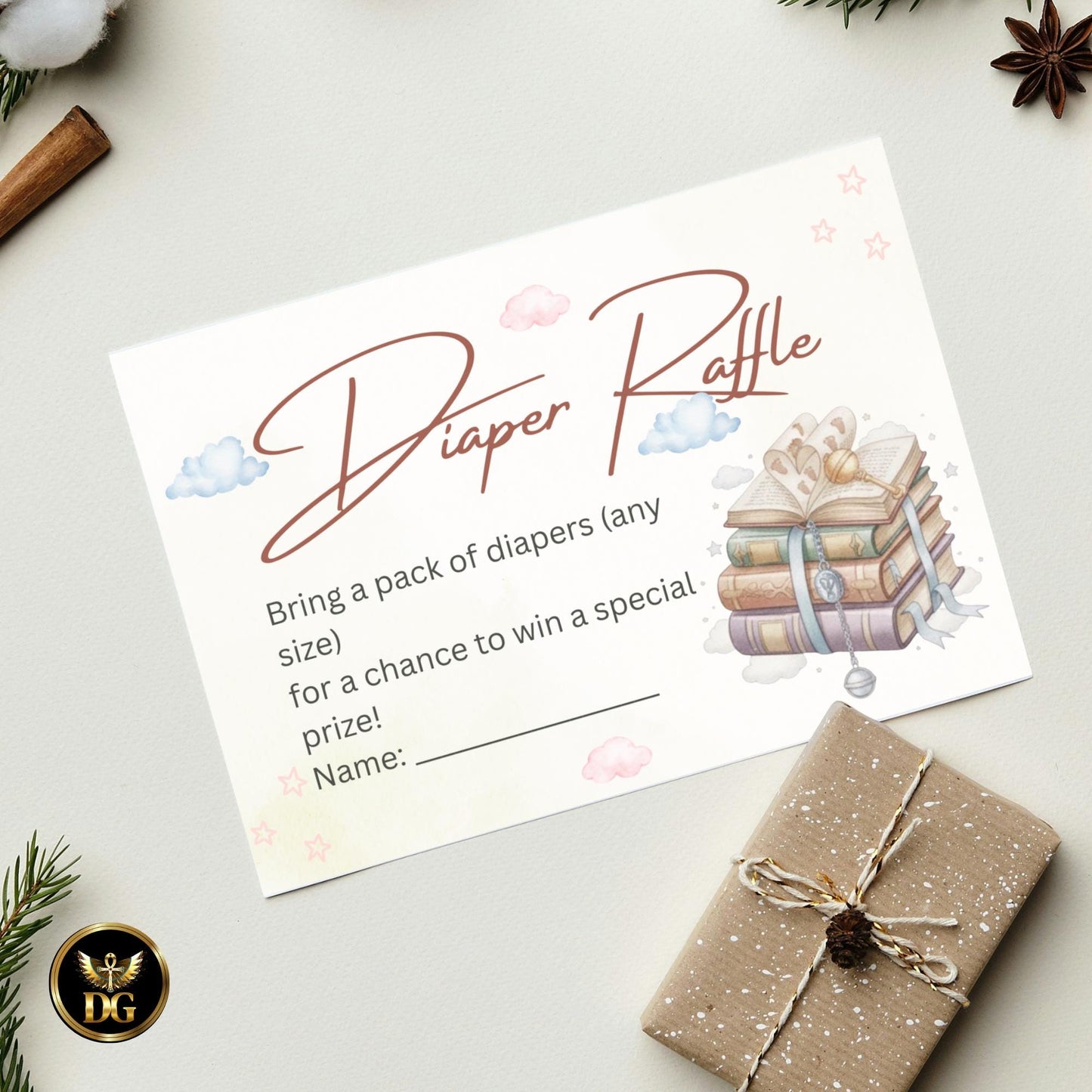 Our Sweetest New Chapter Baby Shower Invitation, Storybook Gender Neutral Shower, Printable & Digital Set