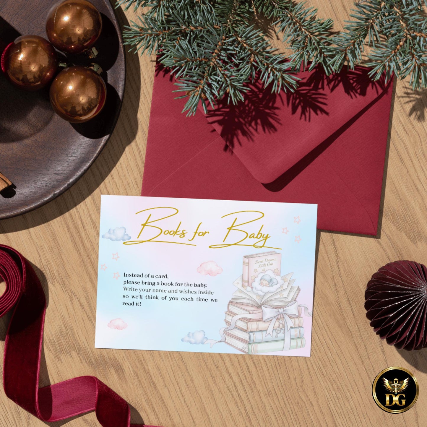 Our Sweetest New Chapter Baby Shower Invitation | Storybook Baby Shower Stationery | Gender Neutral Baby Shower Watercolor Baby Shower Set